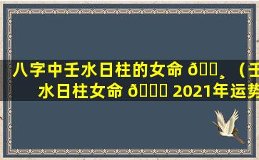 八字中壬水日柱的女命 🕸 （壬水日柱女命 🕊 2021年运势）